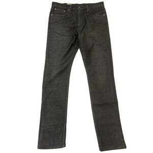 Levi's 510 SKINNY Jeans‎ Men's 33X32 Black Faded Stretch Denim Low in Waist NEW
